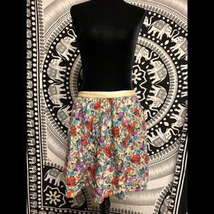 Topshop Petite floral skirt